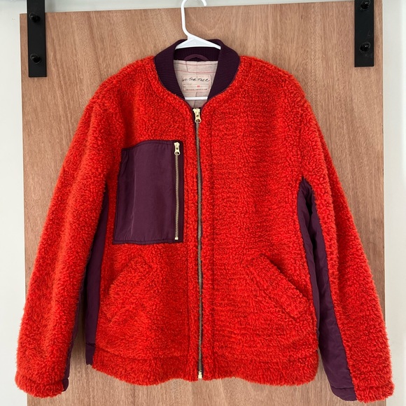 Free People Orange and Purple Jacket - Picture 2 of 9